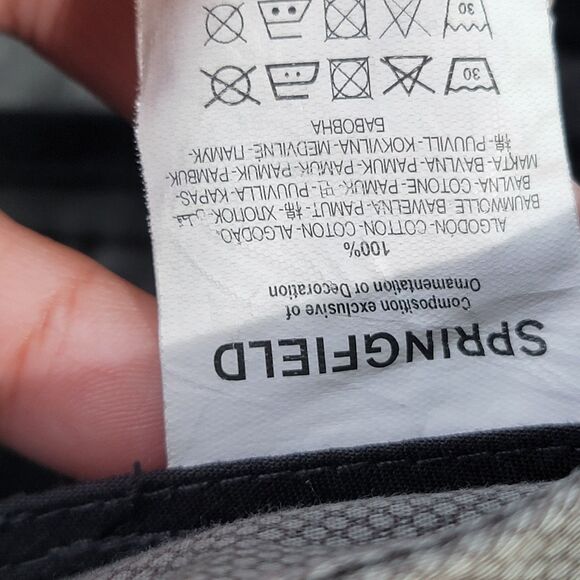 Bundle of x2 Springfield Cream & Gray 100% Cotton Shorts Men's Size 42 - Picture 4 of 9